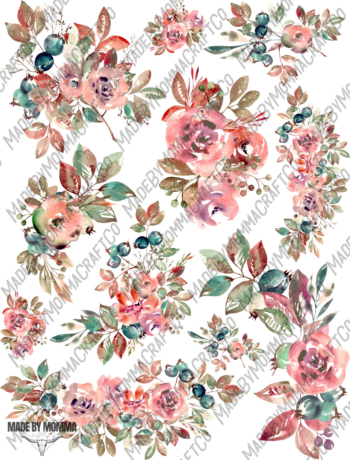 Amore Arrangements - Cheat Clear Waterslide ™ or Sticker Themed Sheet Elements Sheet