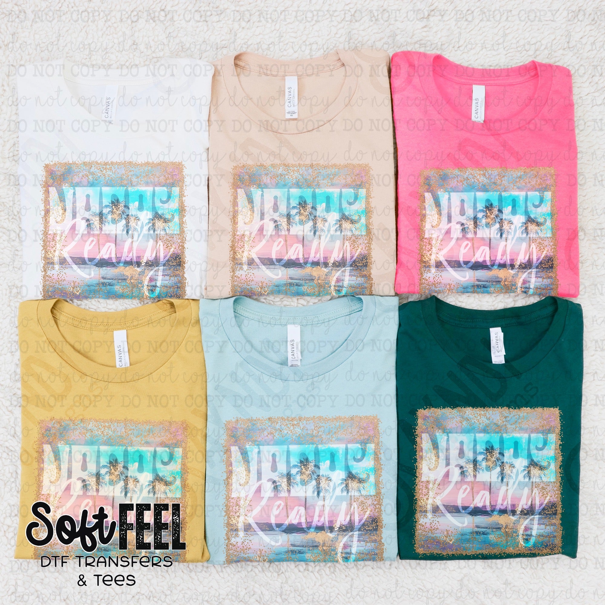 Vacay Ready Summertime - Country Western Youth Womens- Direct To Film Transfer / DTF - Heat Press Clothing Transfer