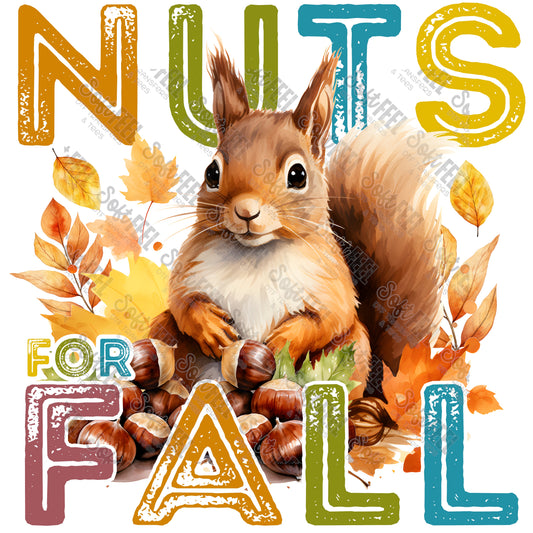 Nuts For Fall - Fall / Humor - Direct To Film Transfer / DTF - Heat Press Clothing Transfer