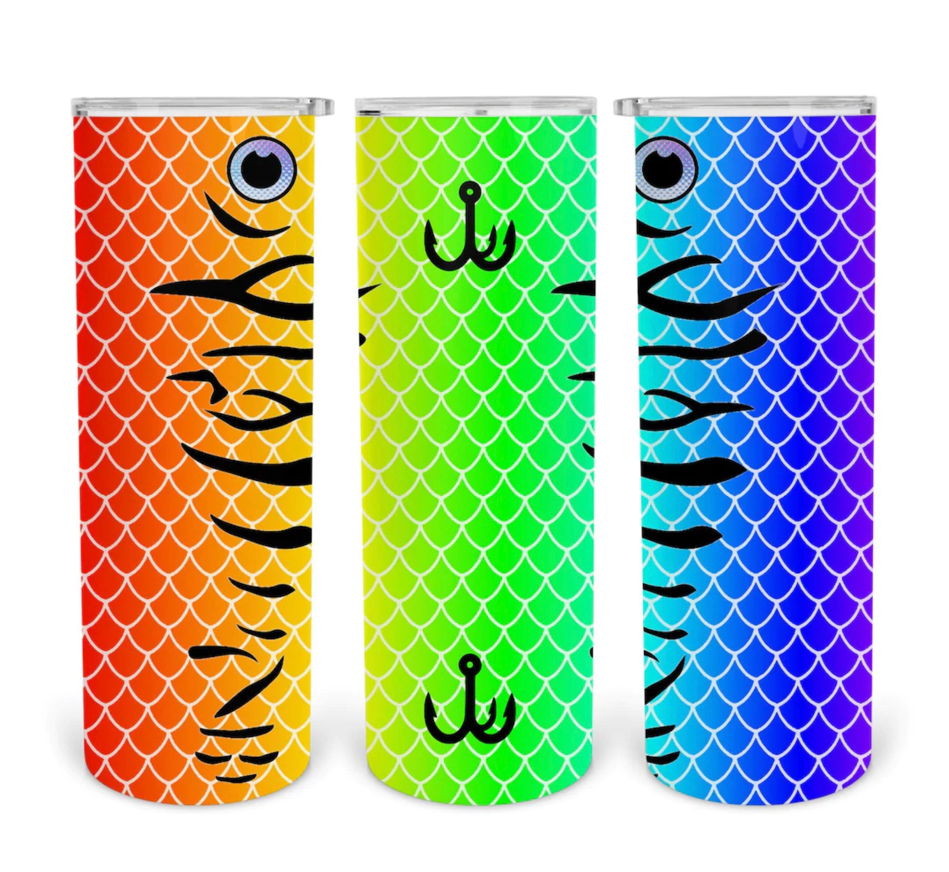 fish lure tumbler Fishing Lure Sublimation Tumbler Wrap - Or Clear Waterslide Wrap | Made By Momma Transfers