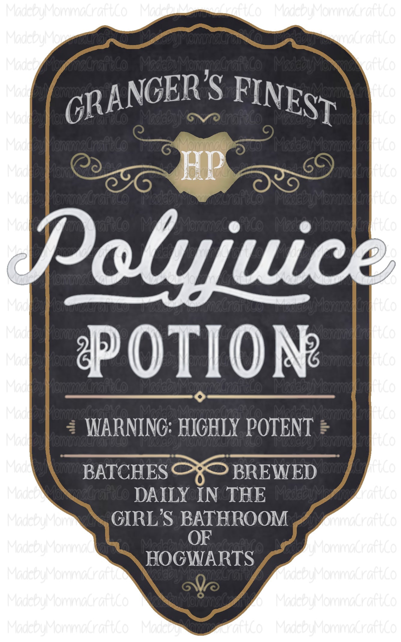 polyjuice potion label