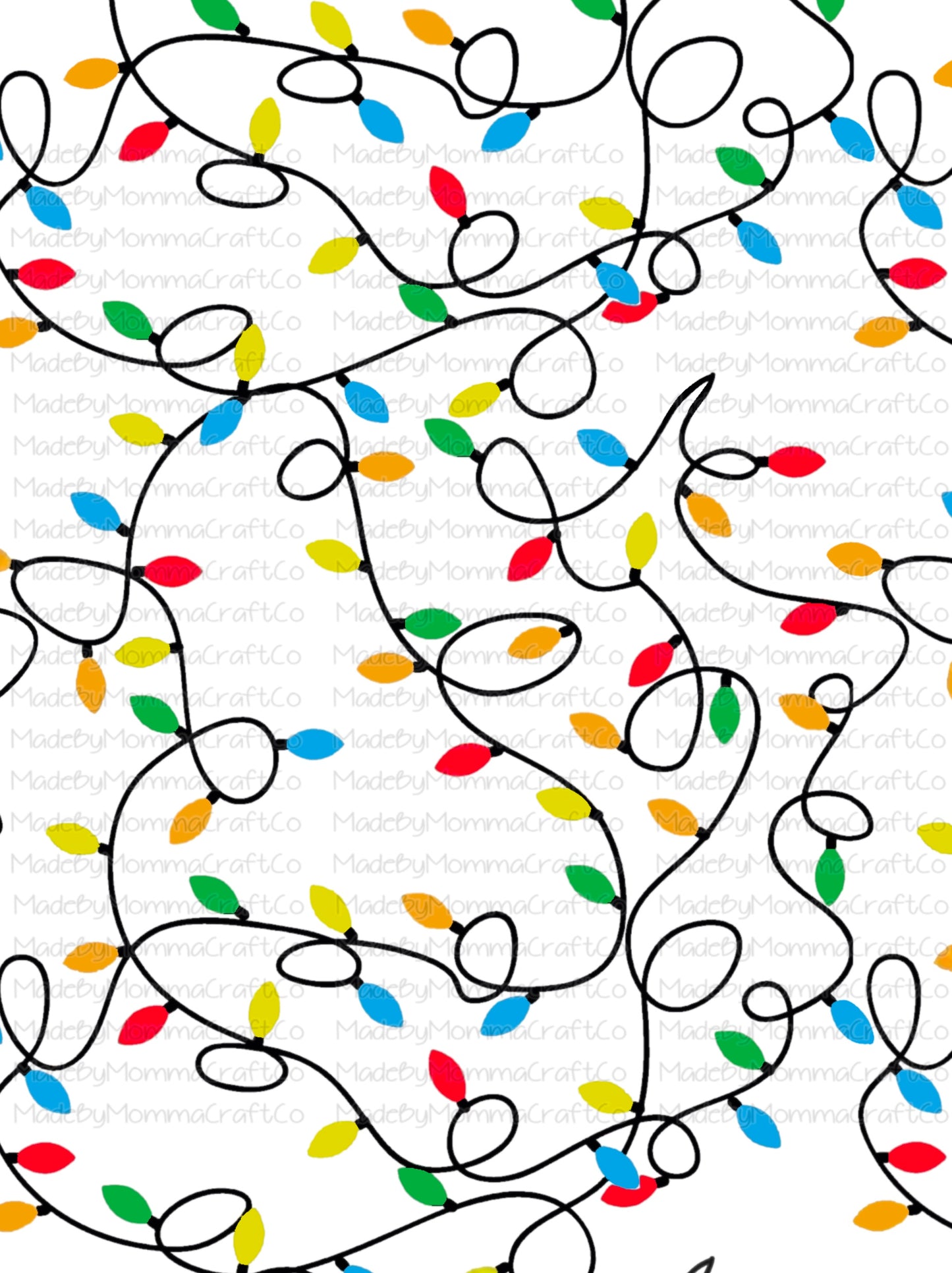Christmas Lights Cheat Clear Waterslide ™ or Sticker Themed Sheet Elements Sheet
