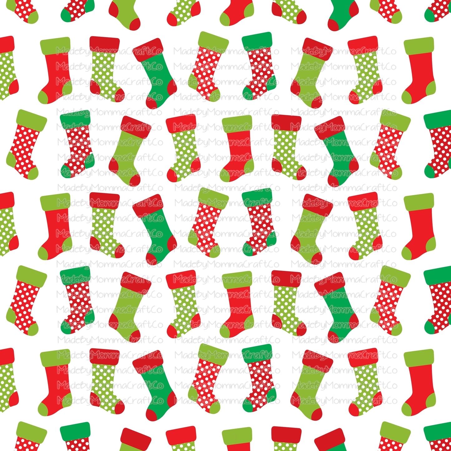 Christmas Stocking Cheat Clear Waterslide ™ or Sticker Themed Sheet Elements Sheet