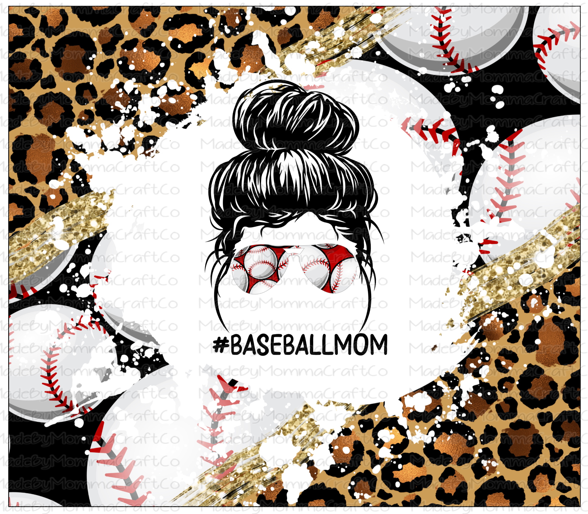 Baseball Mom Softball Mom Sublimation Design