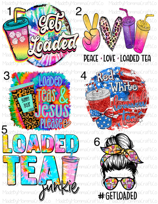 Loaded Tea Cheat Clear Waterslide™ or White Cast Sticker