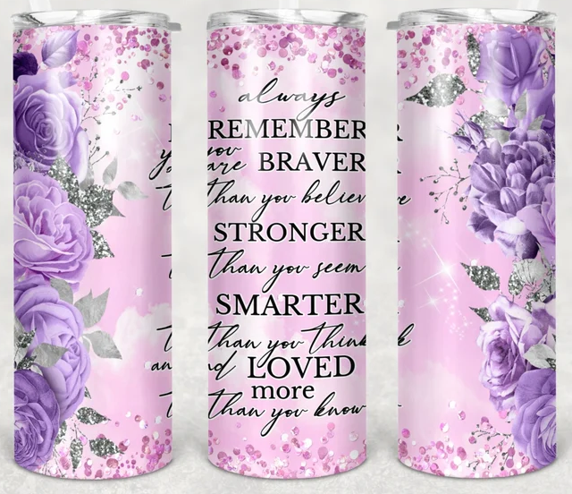 Always Remember You Are Brave Mom or Best Friend - Sublimation Or Clea –  Made By Momma Waterslides