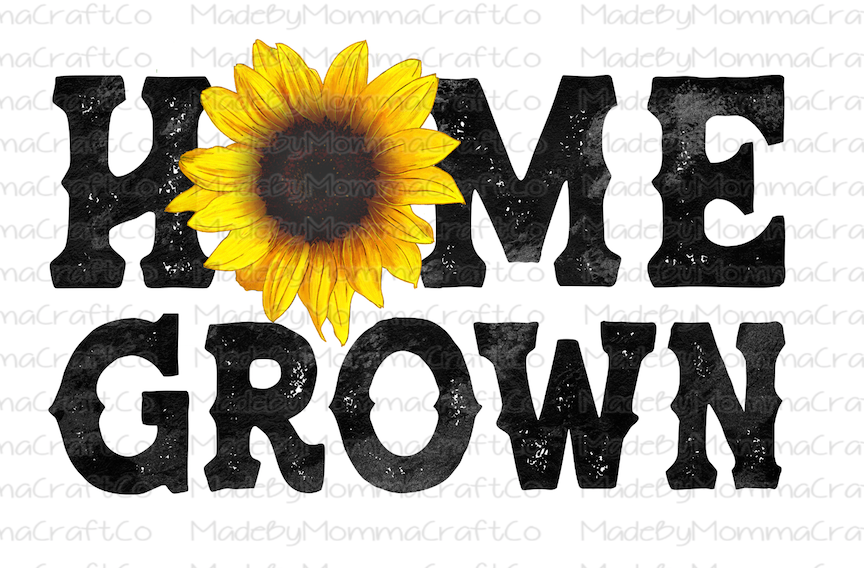 Home Grown - Sunflower - Cheat Clear Waterslide™ or White Cast Sticker