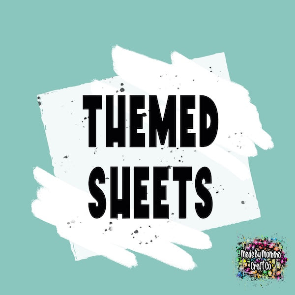 Themed Sheets Cheat Clear Waterslide ™ and Sticker Sheets