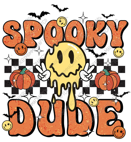 Spooky Dude Retro Kids Halloween -Cheat Clear Waterslide™ or White Cast Sticker