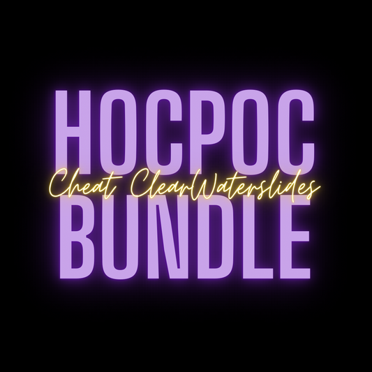 HOCPOC Inspired Cheat Clear Waterslide™ Grab Bag - Clear Waterslides for Dark Surfaces + subscription option