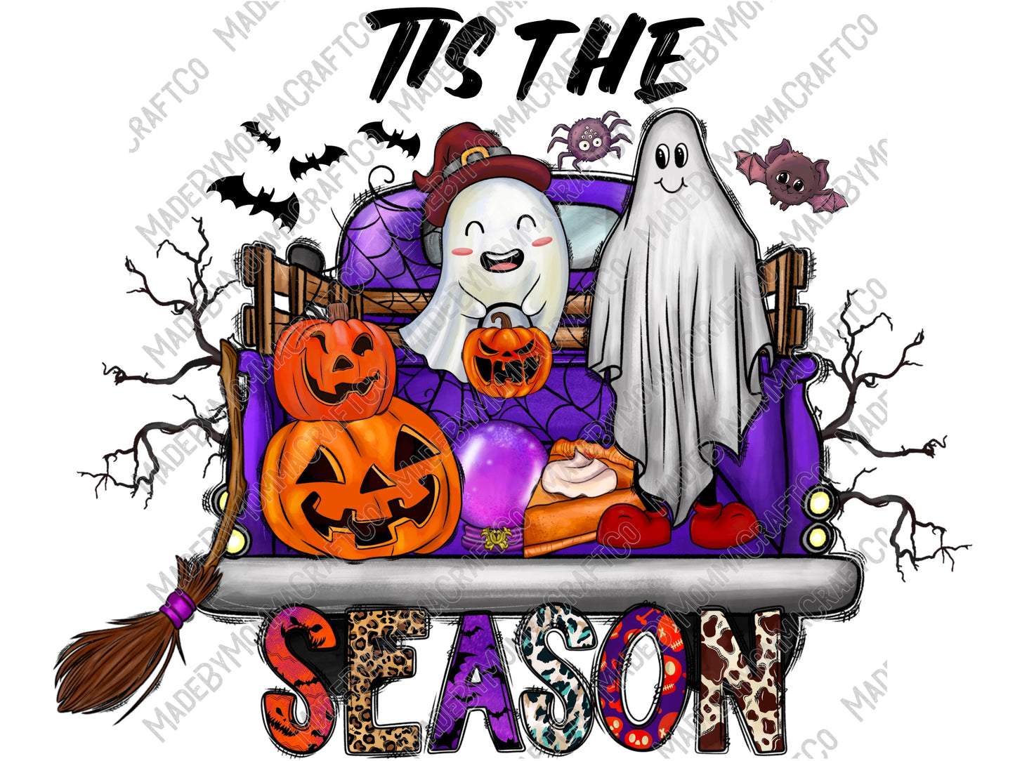 Tis The Season Halloween -Cheat Clear Waterslide™ or White Cast Sticker