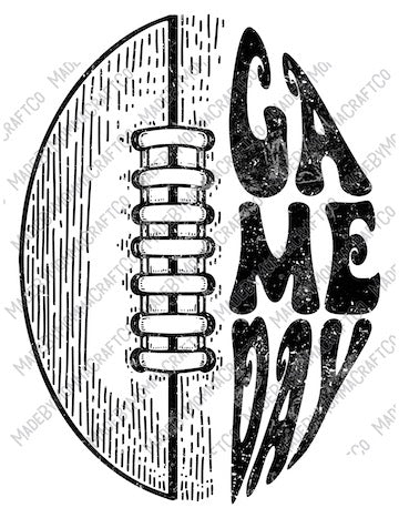 Game Day - FOOTBALL - Cheat Clear Waterslide™ or White Cast Sticker