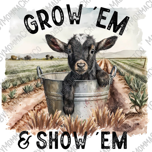 Grow Em And Show Em Goat - Cheat Clear Waterslide™ or White Cast Sticker