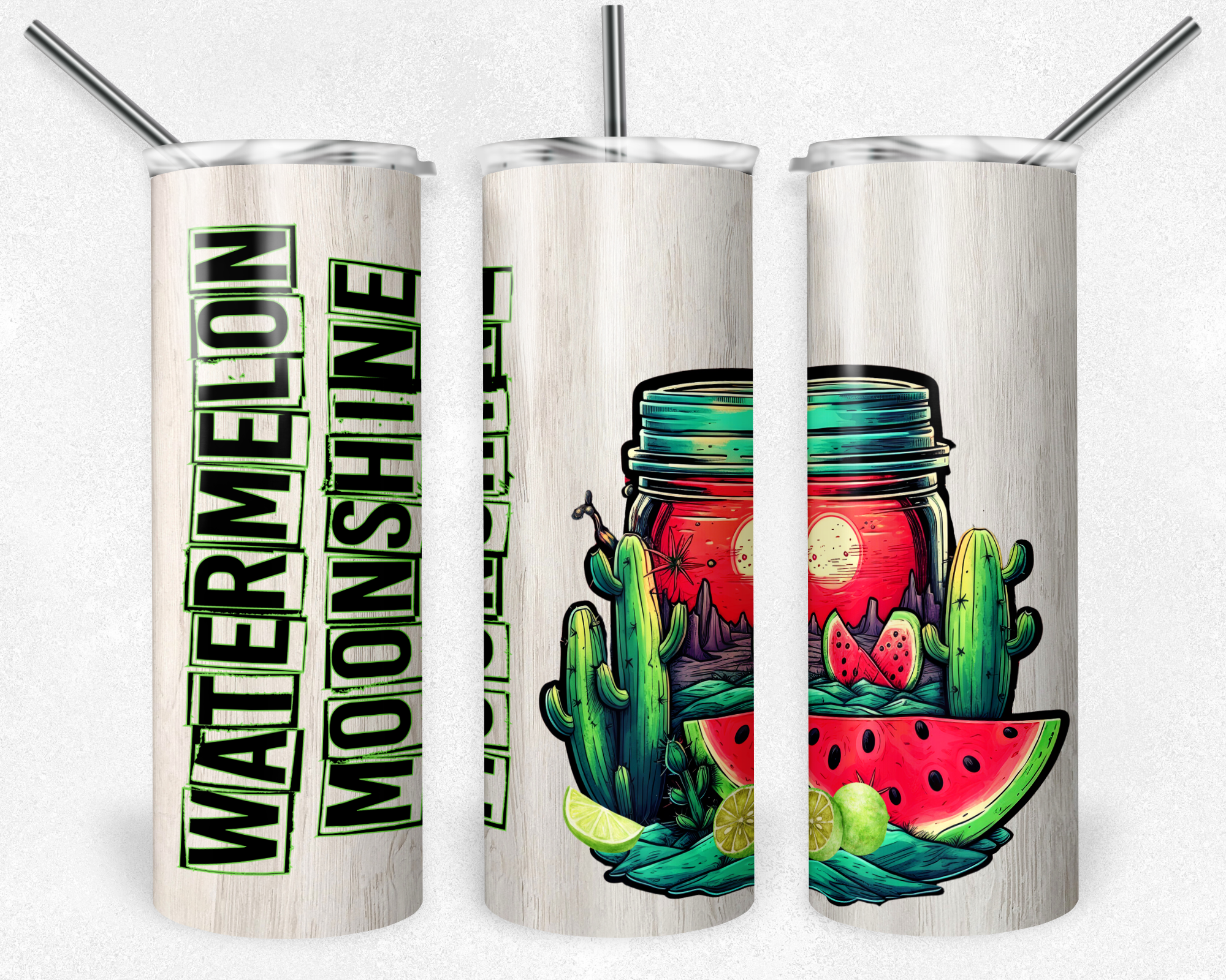 Watermelon Moonshine - Sublimation or Waterslide Wrap - 20oz and 30oz