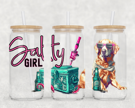 Salty Girl Sublimation Libbey Can Wrap