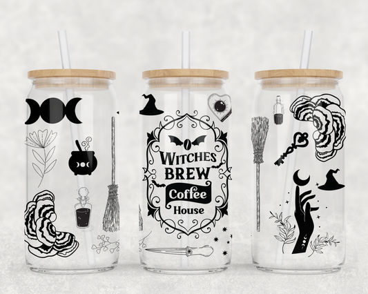 Witches Brew Coffee House Sublimation Libbey Can Wrap