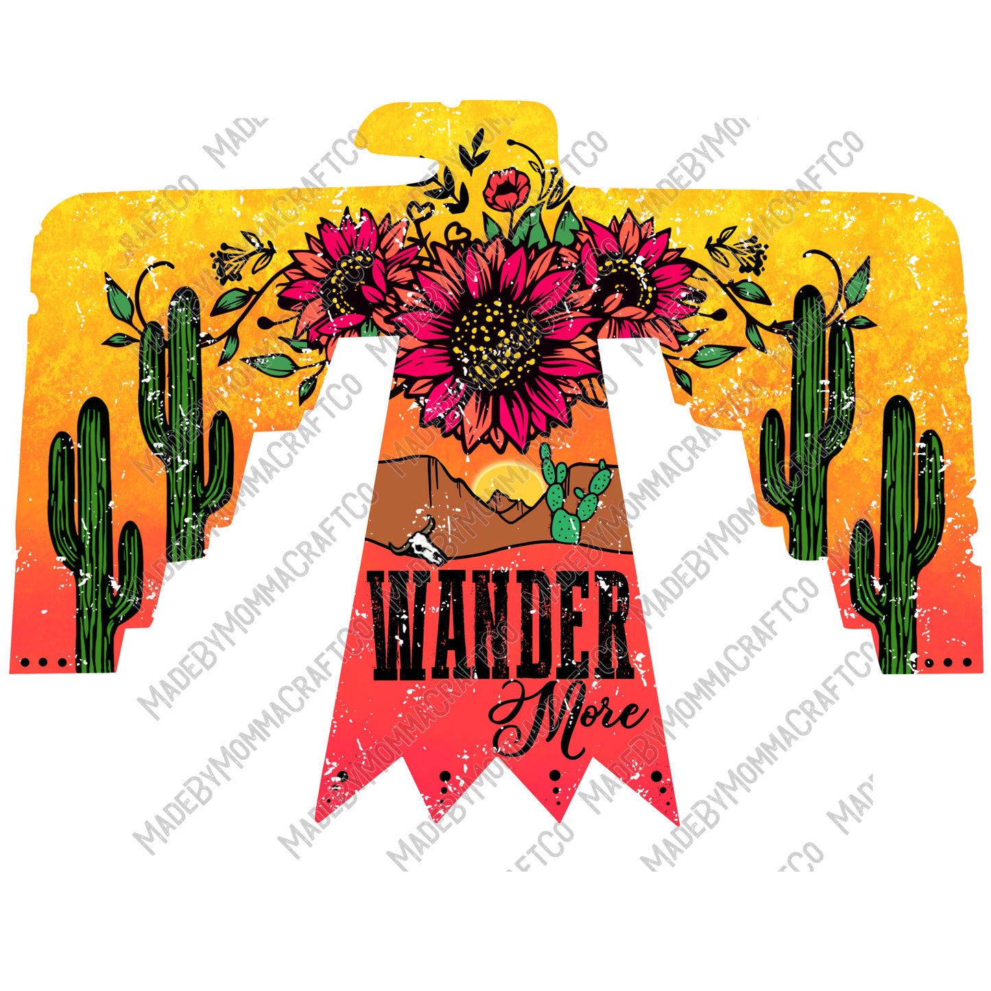 Wander More Distressed - Country Western / Retro - Cheat Clear Waterslide™ or White Cast Sticker