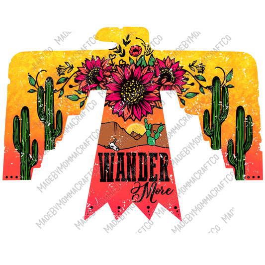 Wander More Distressed - Country Western / Retro - Cheat Clear Waterslide™ or Cheat Clear Sticker Decal