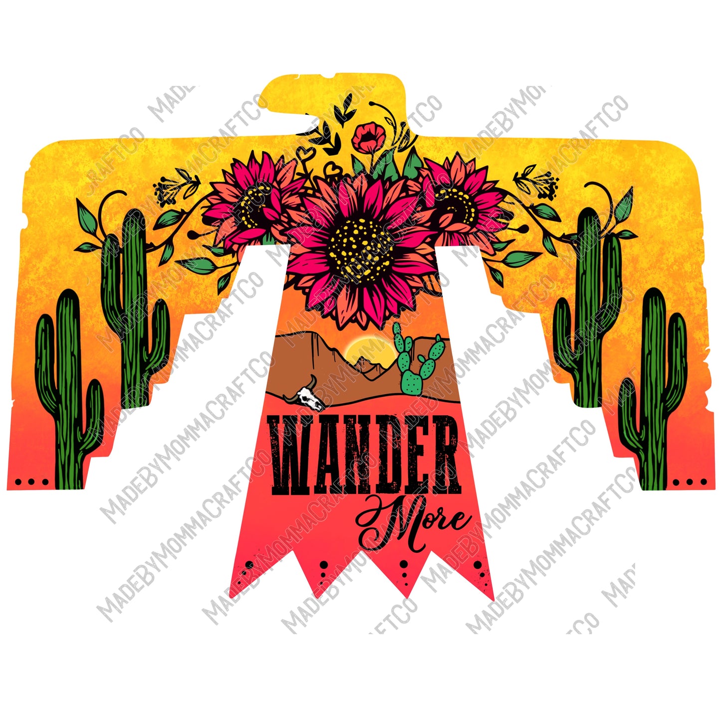 Wander More - Country Western / Retro - Cheat Clear Waterslide™ or White Cast Sticker