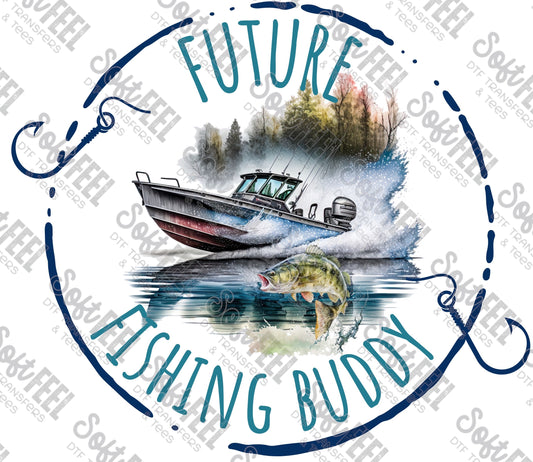 Future Fishing Buddy - Youth - Direct To Film Transfer / DTF - Heat Press Clothing Transfer