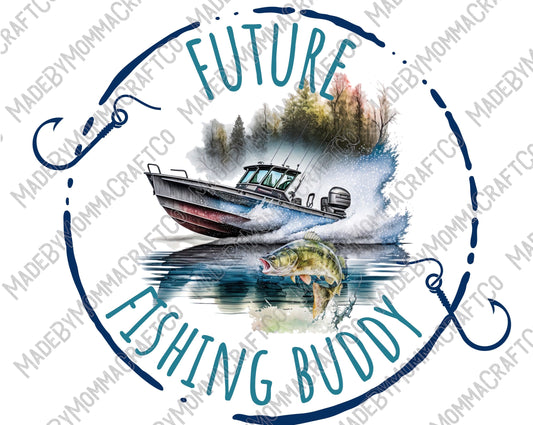 Future Fishing Buddy - Cheat Clear Waterslide™ or White Cast Sticker