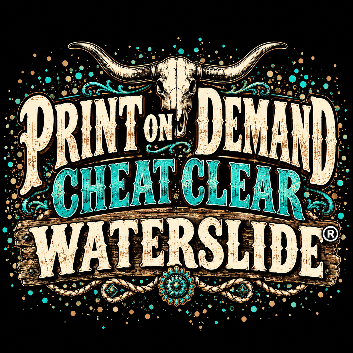 Print on Demand Cheat Clear Waterslide ™ - print service