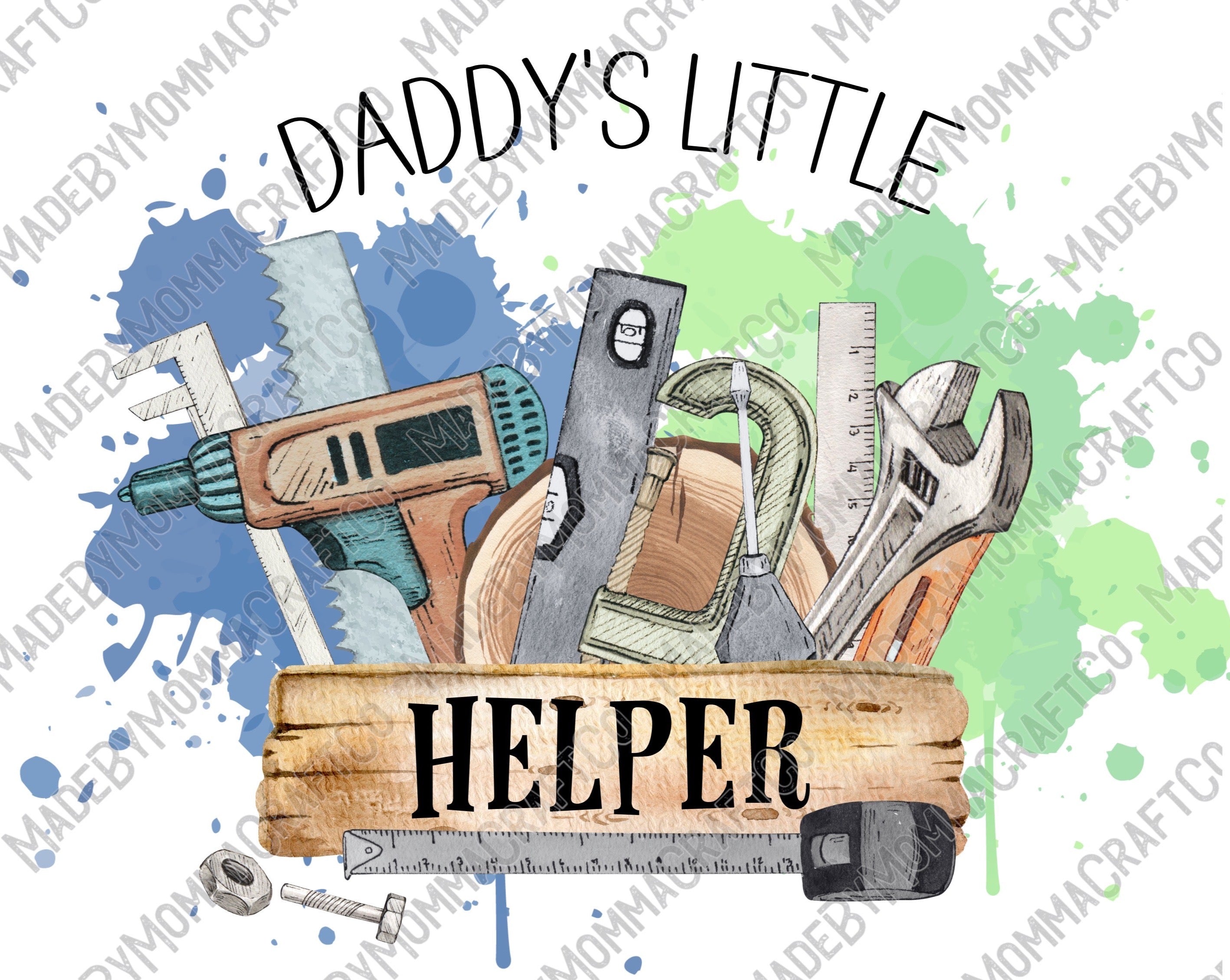 Daddy&#39;s Little Helper - Cheat Clear Waterslide™ or White Cast Sticker