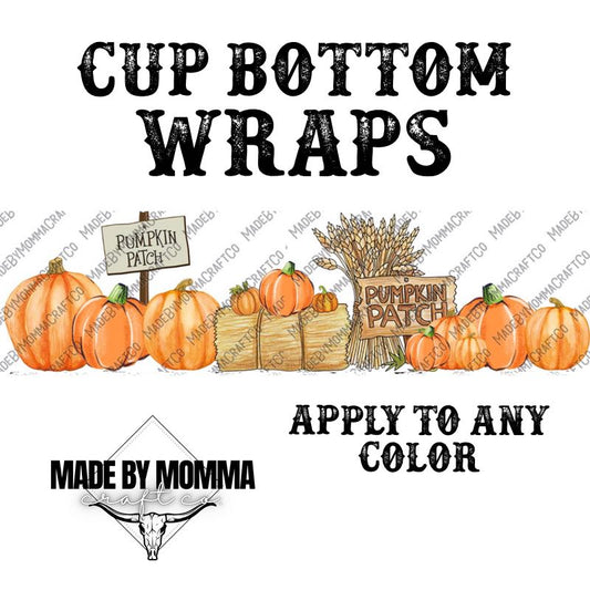 Pumpkin Patch Cup Border Wrap || Cheat Clear Waterslide™ or Cheat Clear Sticker