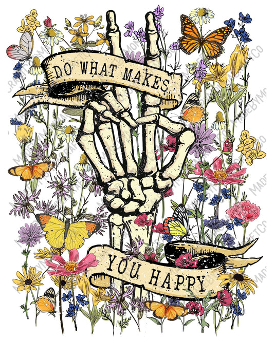 Do What Makes You Happy - Cheat Clear Waterslide™ or White Cast Sticker