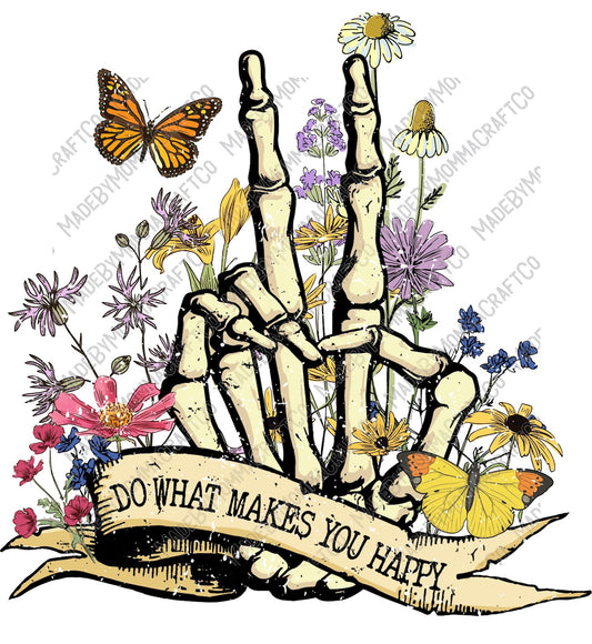 Do What Makes You Happy - Cheat Clear Waterslide™ or White Cast Sticker