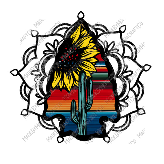Sunflower Arrowhead - Country Western / Retro - Cheat Clear Waterslide™ or Cheat Clear Sticker Decal