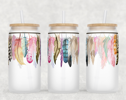 Feathers Sublimation Libbey Can Wrap