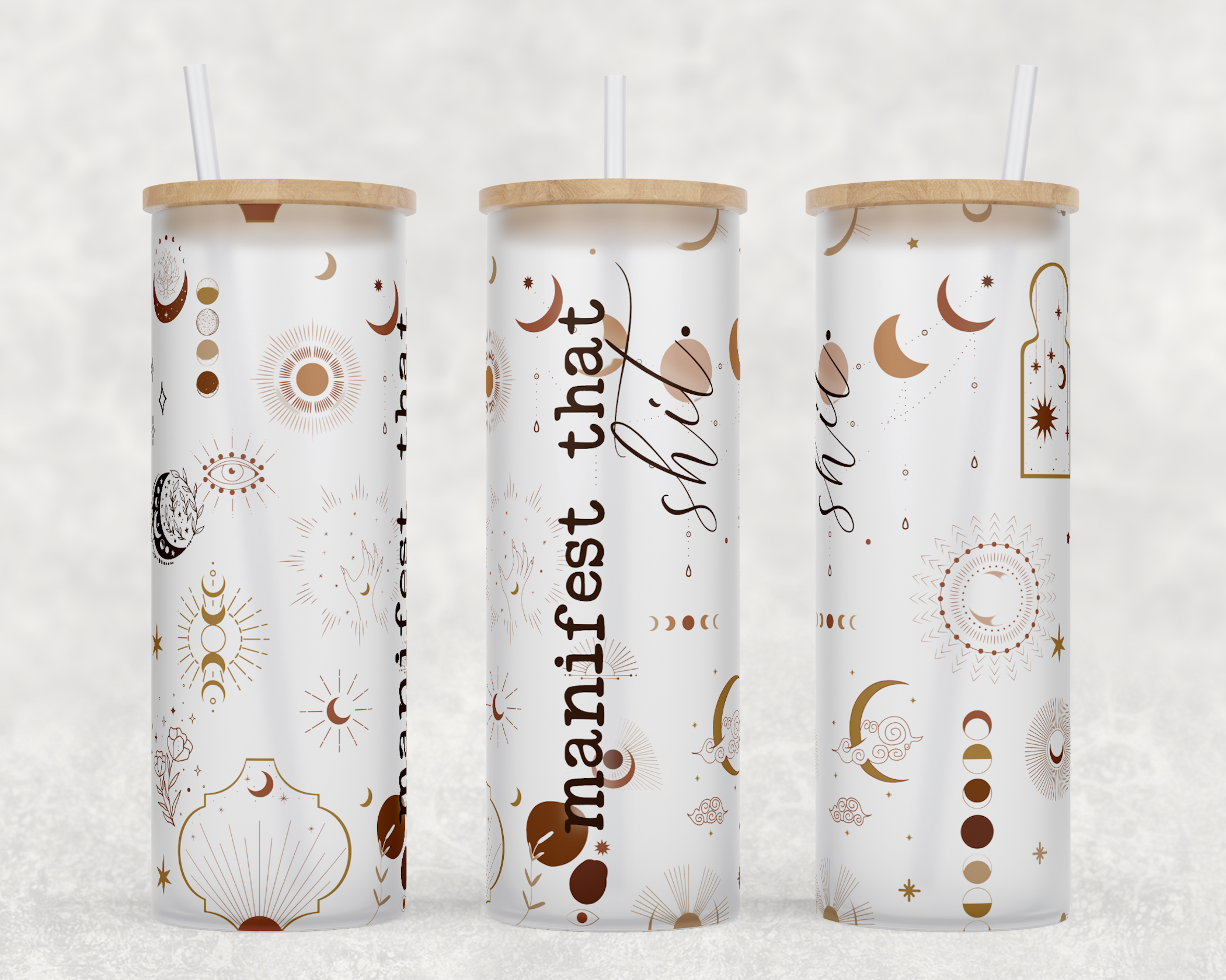 Manifest That S*&amp;t UV DTF Tumbler Wrap