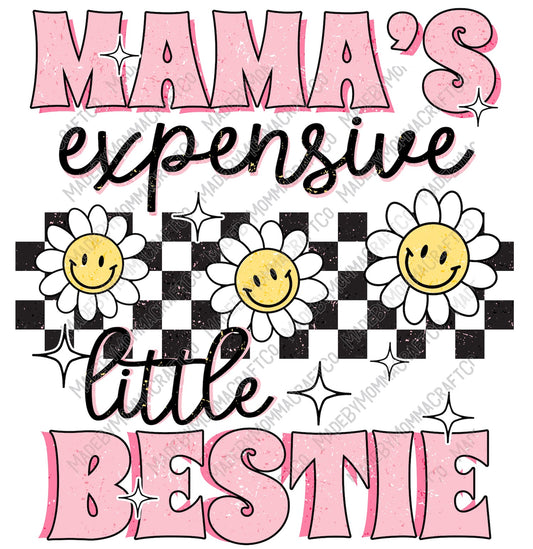 Mama's Expensive Little Bestie - Retro Kid Youth- Cheat Clear Waterslide™ or White Cast Sticker