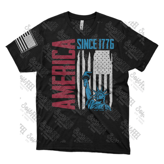 America Since 1776 - Men's / Patriotic - Direct To Film Transfer / DTF - Heat Press Clothing Transfer