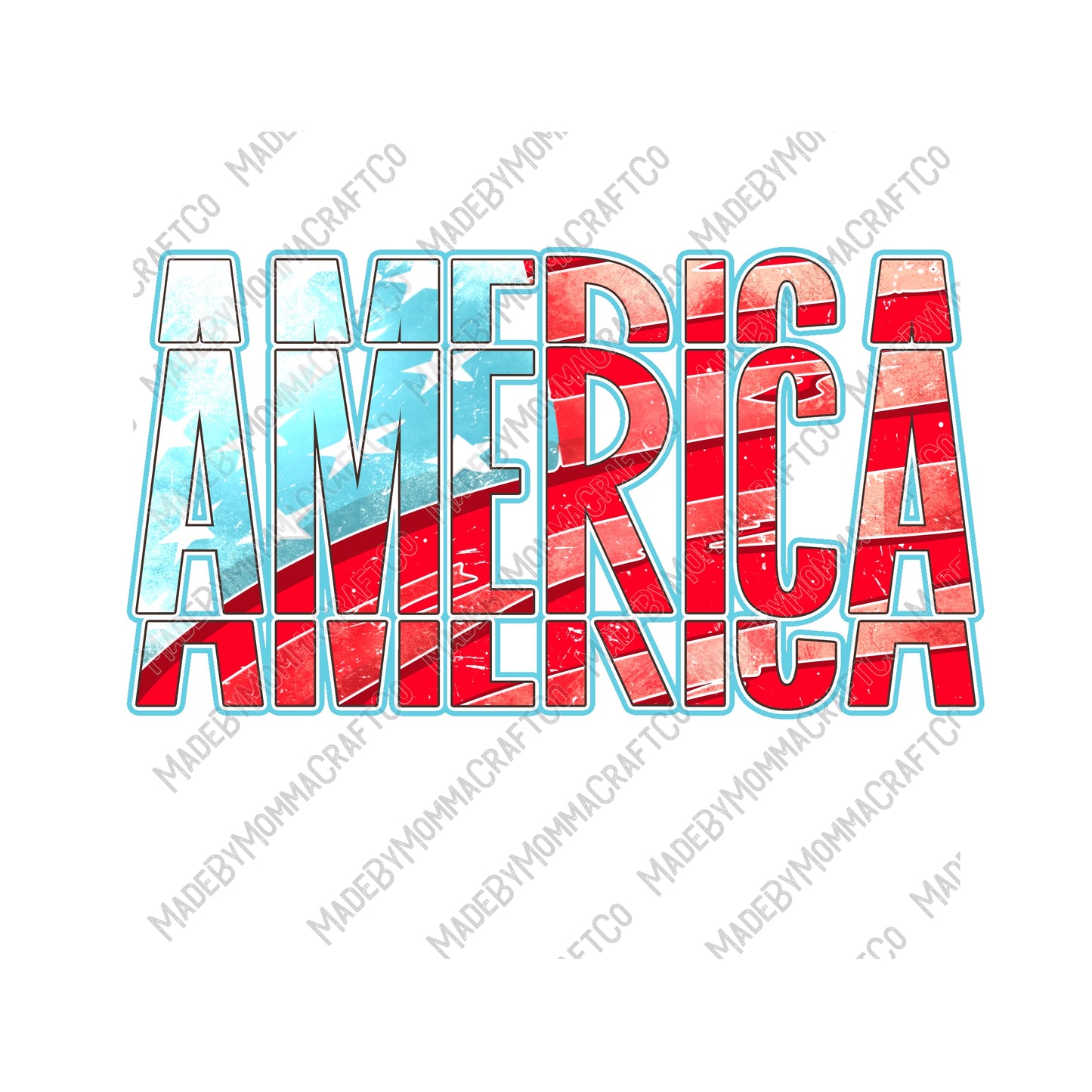 America - Cheat Clear Waterslide™ or White Cast Sticker