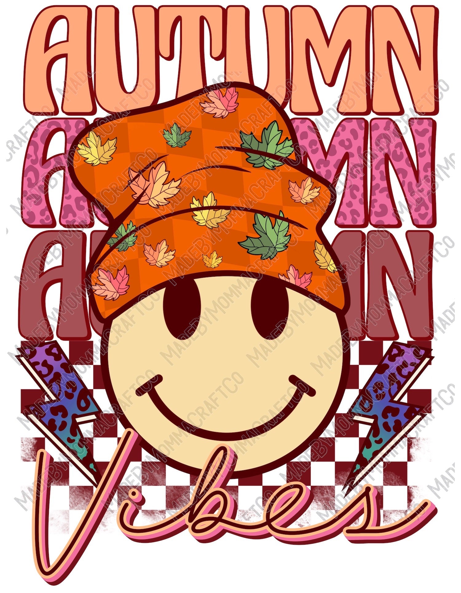Autumn Vibes - Fall - Cheat Clear Waterslide™ or White Cast Sticker