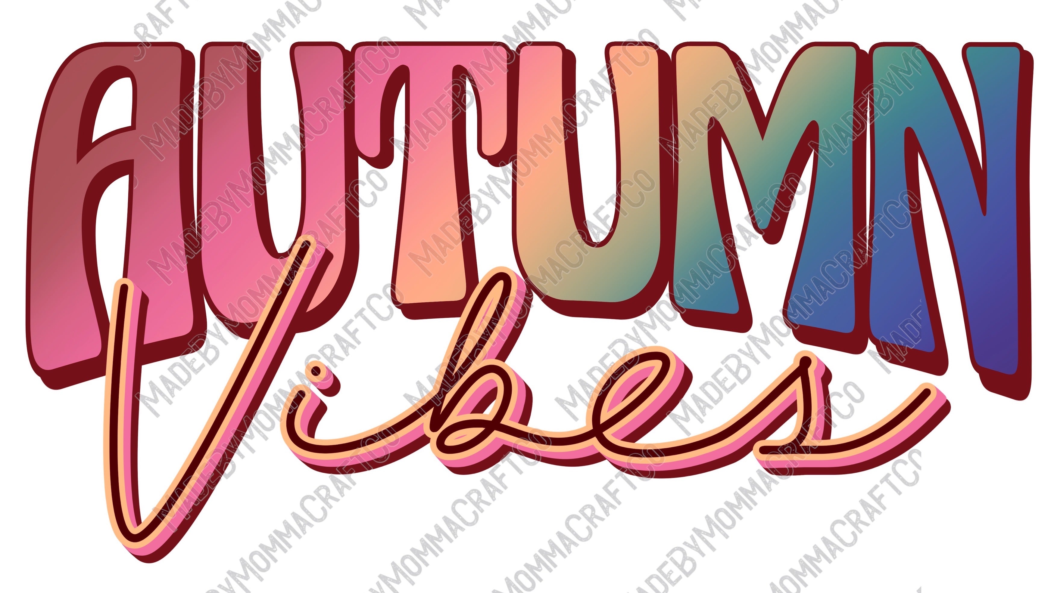 Autumn Vibes Pocket 2 - Fall - Cheat Clear Waterslide™ or White Cast Sticker