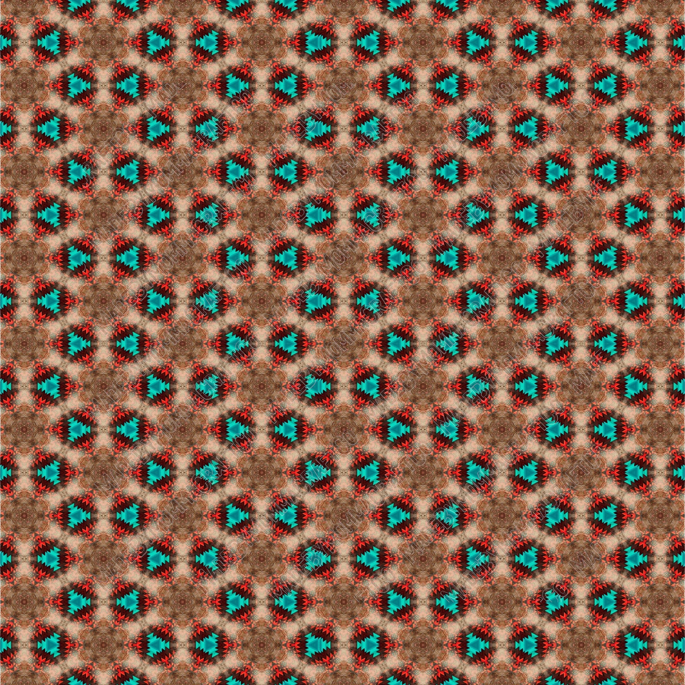 Aztec Pattern 2 - Vinyl Or Waterslide Seamless Wrap