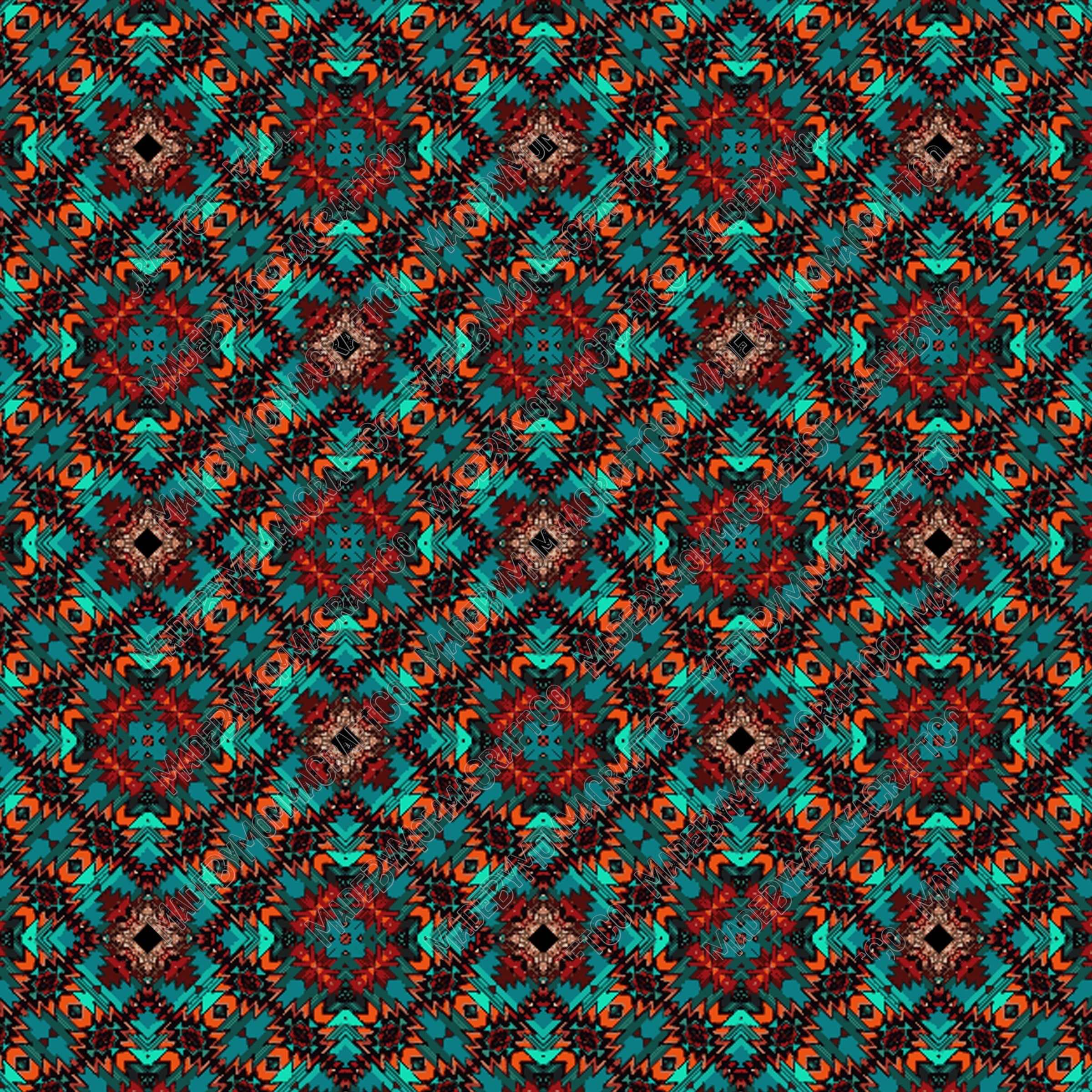 Aztec Pattern 7 - Vinyl Or Waterslide Seamless Wrap