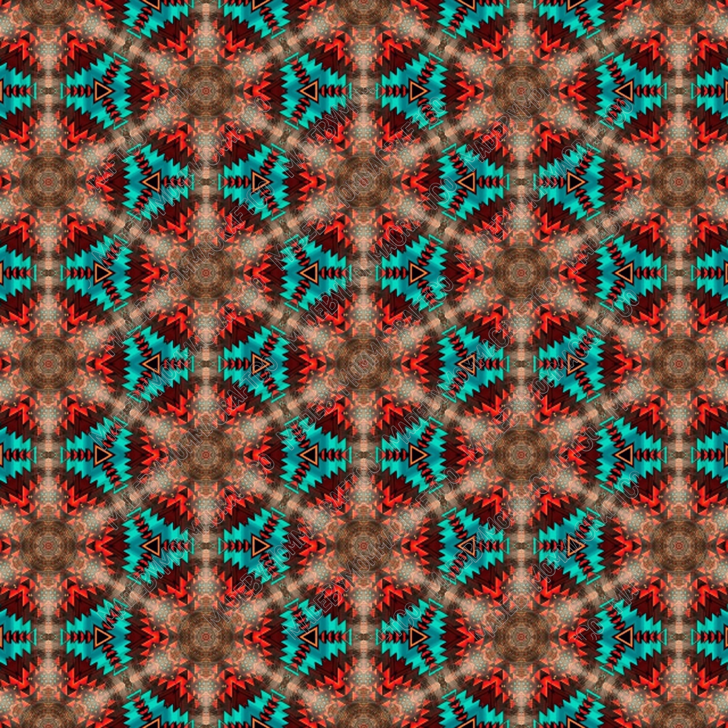 Aztec Pattern 9 - Vinyl Or Waterslide Seamless Wrap