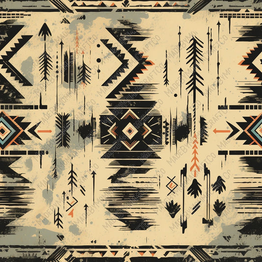 Aztec Southwestern 202 - Vinyl Or Waterslide Seamless Wrap