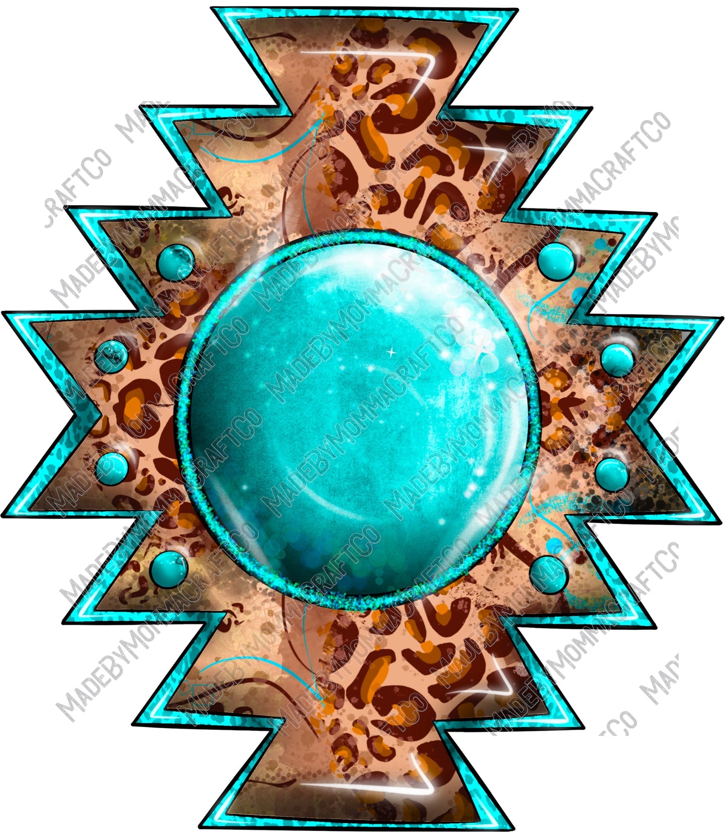 Aztec Turquoise - Country - Cheat Clear Waterslide™ or White Cast Sticker