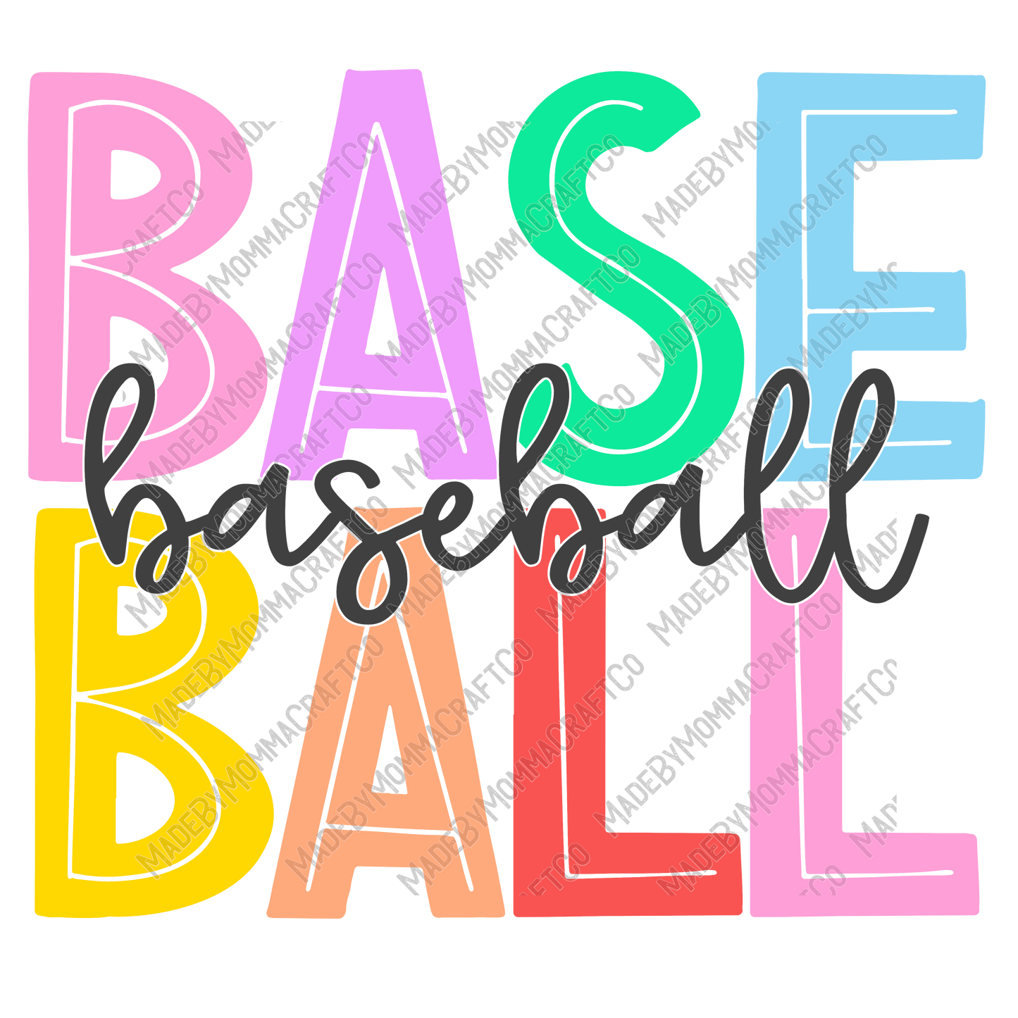 Baseball - Cheat Clear Waterslide™ or White Cast Sticker