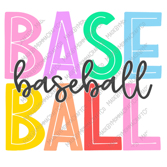 Baseball - Cheat Clear Waterslide™ or White Cast Sticker