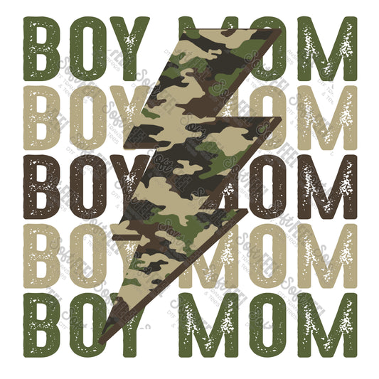 BOY MOM - Women's - Direct To Film Transfer / DTF - Heat Press Clothing Transfer