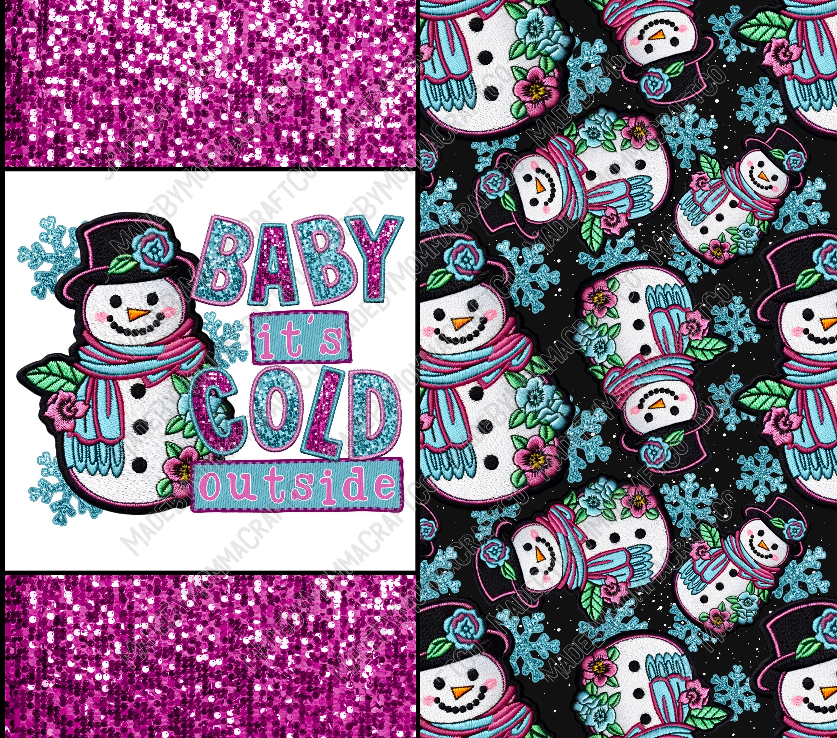 Baby It&#39;s Cold - Sublimation or Waterslide Wrap - 20oz and 30oz