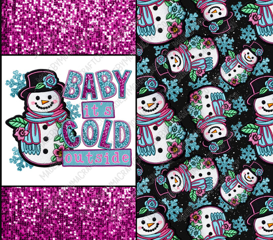 Baby It's Cold - Sublimation or Waterslide Wrap - 20oz and 30oz