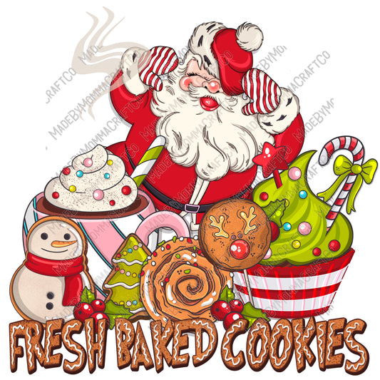 Baked Cookies - Christmas - Cheat Clear Waterslide™ or White Cast Sticker