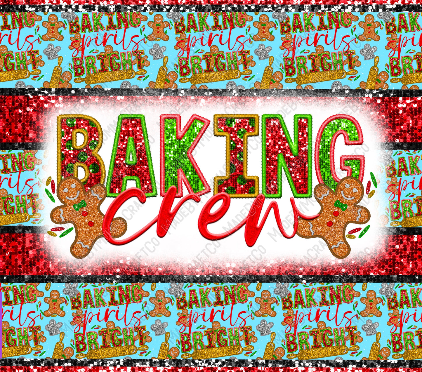 Baking Crew - Sublimation or Waterslide Wrap - 20oz and 30oz